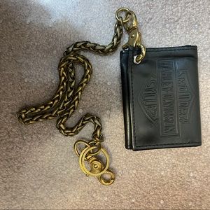 Men’s Harley Davidson Leather Chain Wallet